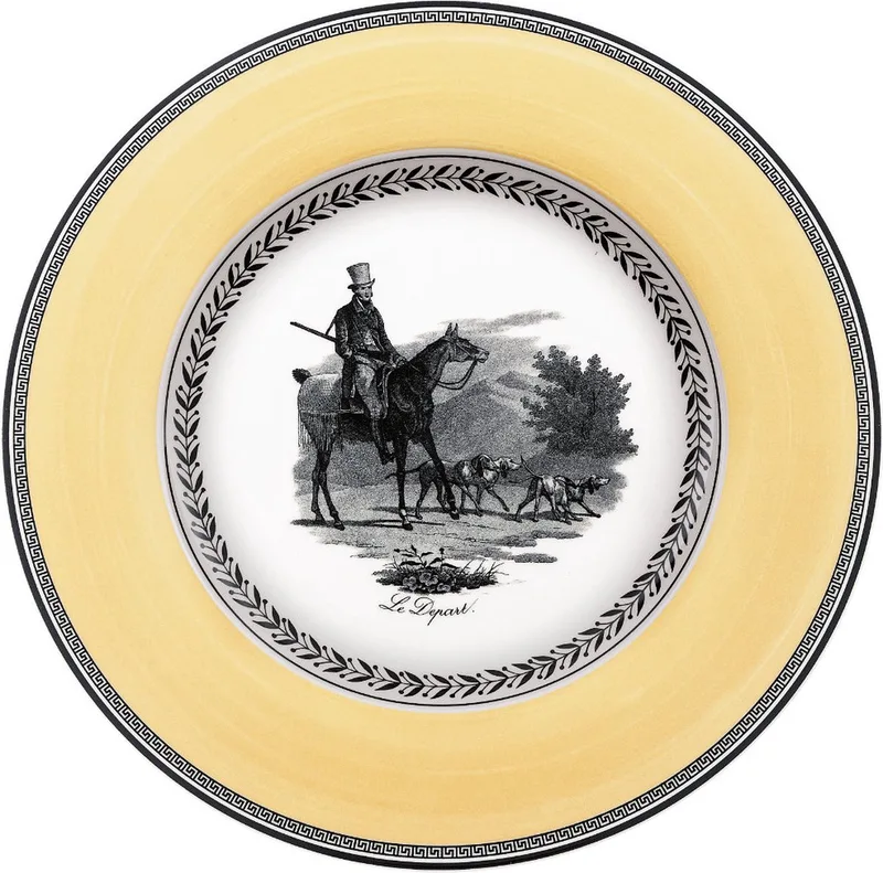 Speiseteller Audun Chasse ø 27,1 cm från Villeroy & Boch i Wit-grijs-geel – produktbild