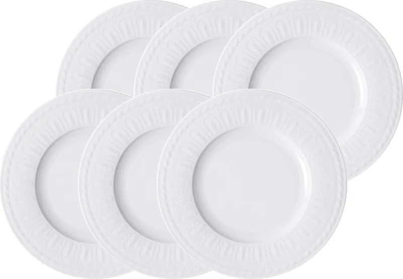 Speiseteller Cellini ø 27 cm Set van 6 by Villeroy & Boch in Wit-gekleurd – product photo