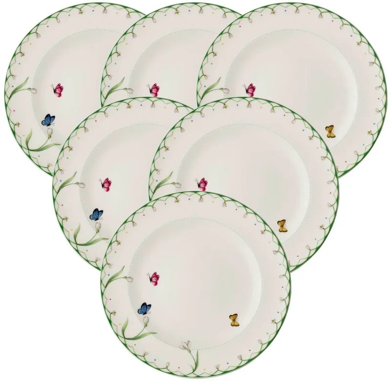Speiseteller Colourful Spring ø 27 cm Set van 6 by Villeroy & Boch in Gekleurd – product photo