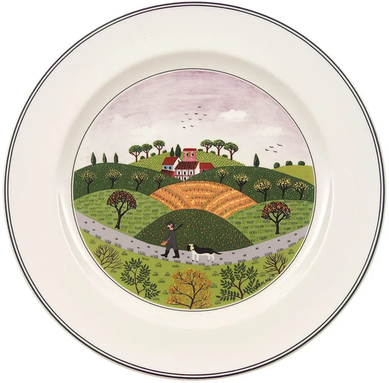 Speiseteller Jäger Design Naif ø 27 cm by Villeroy & Boch in Gekleurd – product photo