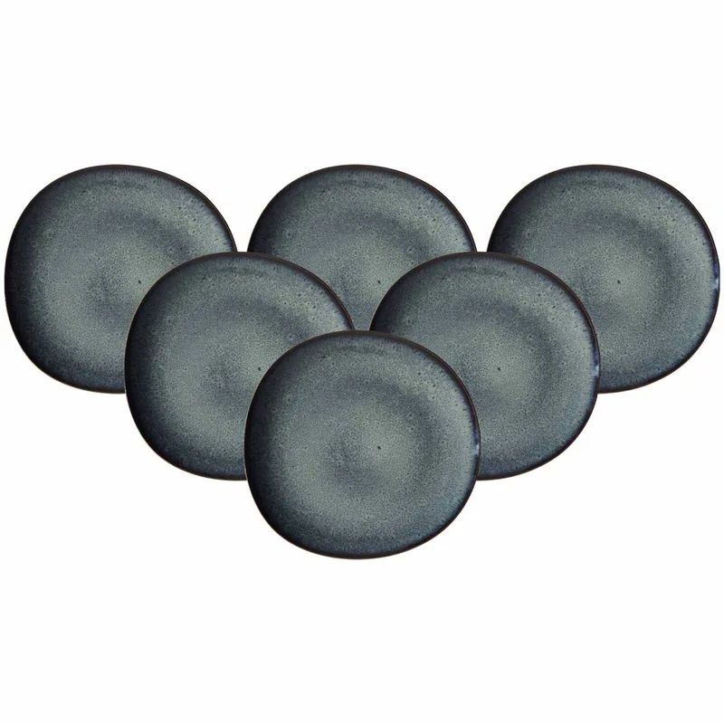 Speiseteller Lave ø 28 cm Set van 6 by Villeroy & Boch in Grey – product photo