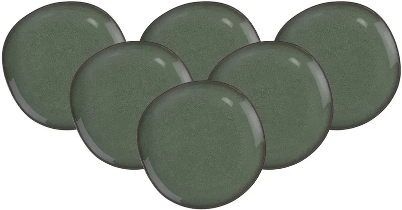 Speiseteller Lave ø 28 cm Set van 6 de Villeroy & Boch en Vert – photo produit