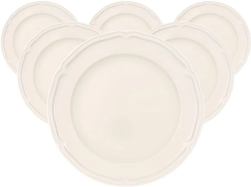 Speiseteller Manoir ø 26,7 cm Set van 6 von Villeroy & Boch in Wit-gekleurd – Produktfoto