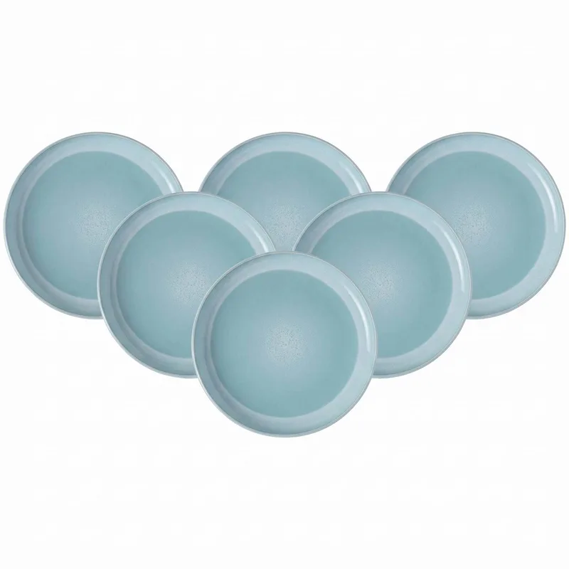 Speiseteller Perlemor Aqua ø 27,1 cm Set van 6 von Villeroy & Boch in Blau – Produktfoto