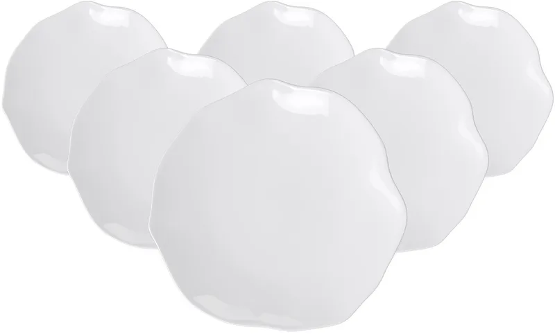 Speiseteller Pura ø 27,2 cm Set van 6 de Villeroy & Boch en Wit-gekleurd – photo produit