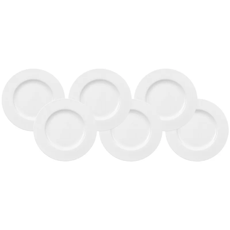 Speiseteller Royal ø 28.0 cm Set van 6 de Villeroy & Boch en Wit-gekleurd – photo produit