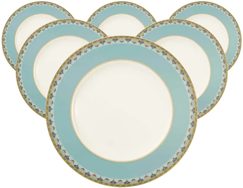 Speiseteller Samarkand Aquamarin ø 27,7 cm Set van 6 de Villeroy & Boch en Gekleurd – photo produit