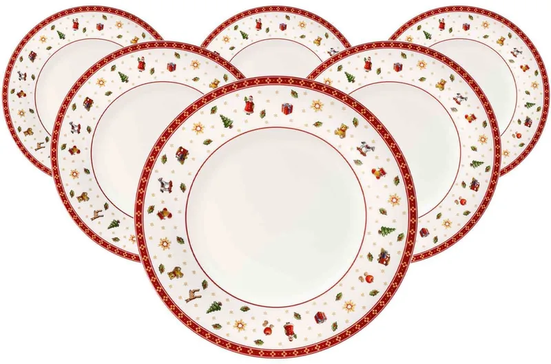 Speiseteller Toy's Delight ø 26,8 cm Set van 6 von Villeroy & Boch in Wit-gekleurd – Produktfoto