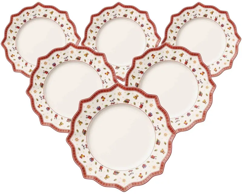 Speiseteller Toy's Delight ø 28,4 cm Set van 6 by Villeroy & Boch in Wit-gekleurd – product photo