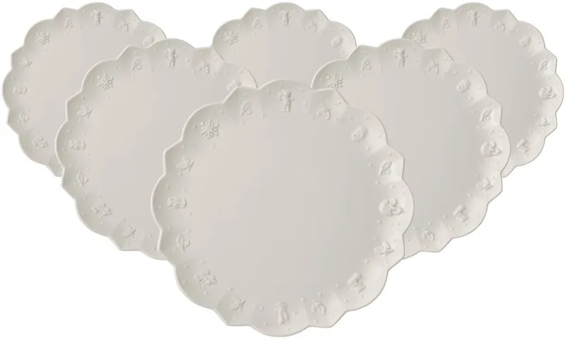 Speiseteller Toy's Delight Royal Classic ø 29,5 cm Set van 6 de Villeroy & Boch en Wit-gekleurd – photo produit