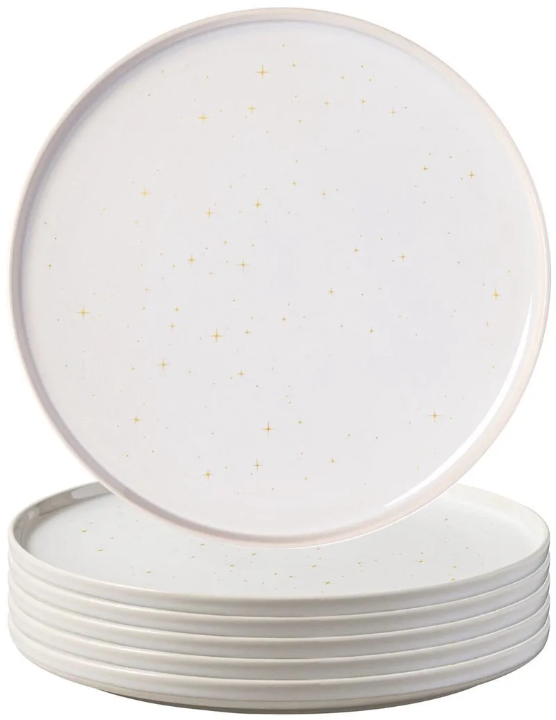 Speiseteller Winter Glow ø 27,3 cm Set van 6 de Villeroy & Boch en Beige – photo produit