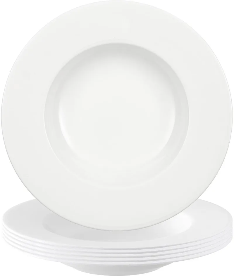 Suppenteller Anmut ø 24,8 cm Set van 6 by Villeroy & Boch in Wit-gekleurd – product photo