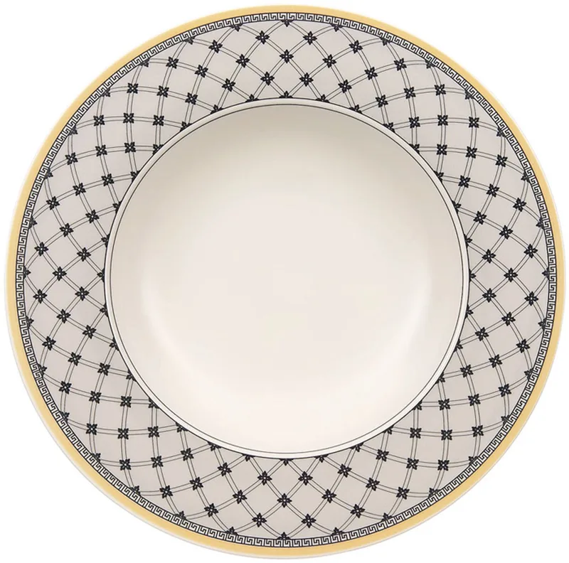 Suppenteller Audun Promenade ø 24,2 cm by Villeroy & Boch in Wit-grijs-geel – product photo