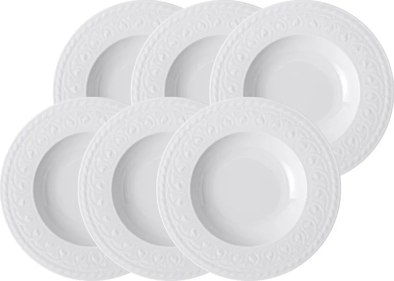 Suppenteller Cellini ø 24 cm Set van 6 by Villeroy & Boch in Wit-gekleurd – product photo