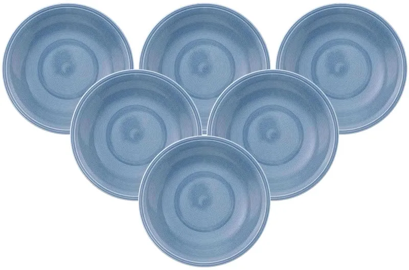 Suppenteller Color Loop ø 23,1 cm Set van 6 de Villeroy & Boch en Bleu clair – photo produit