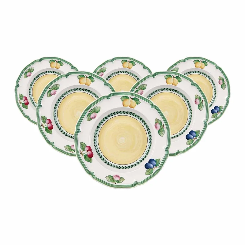 Suppenteller French Garden Fleurence ø 22,8 cm Set van 6 von Villeroy & Boch in Gekleurd – Produktfoto