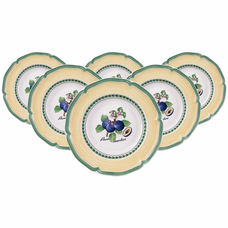 Suppenteller French Garden Valence ø 22,8 cm Set van 6 de Villeroy & Boch en Gekleurd – photo produit