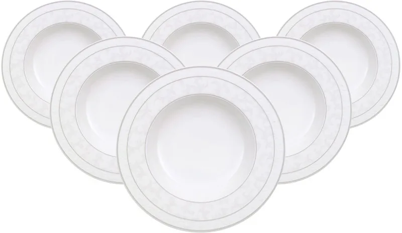 Suppenteller Gray Pearl ø 24,8 cm Set van 6 by Villeroy & Boch in Wit-gekleurd – product photo