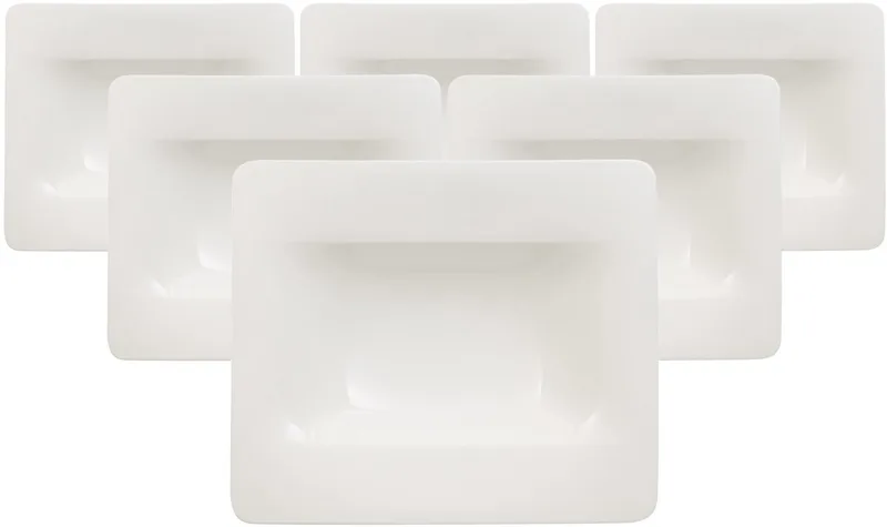 Suppenteller Modern Grace 24 x 20 cm Set van 6 von Villeroy & Boch in Wit-gekleurd – Produktfoto