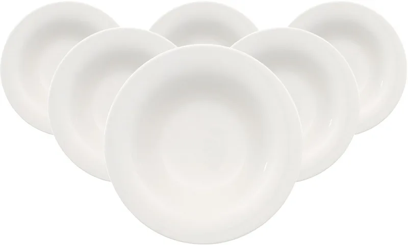 Suppenteller New Cottage Basic ø 23,1 cm Set van 6 de Villeroy & Boch en Wit-gekleurd – photo produit