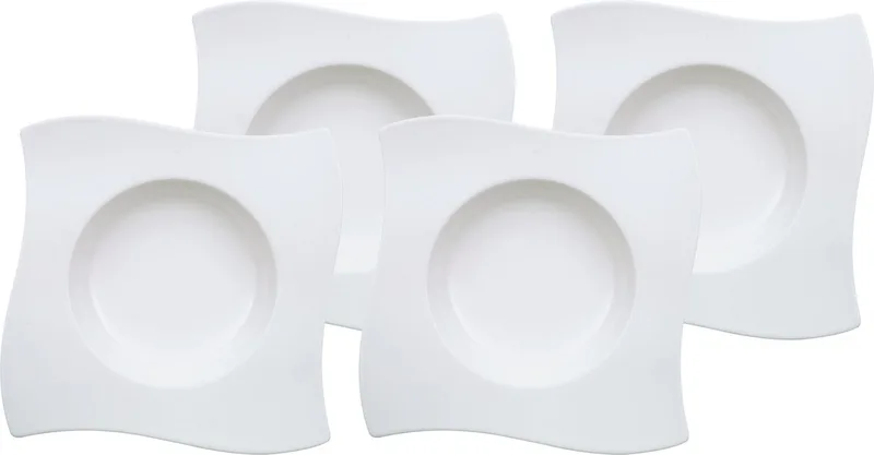 Suppenteller NewWave ø 24 cm Set van 4 by Villeroy & Boch in Wit-gekleurd – product photo