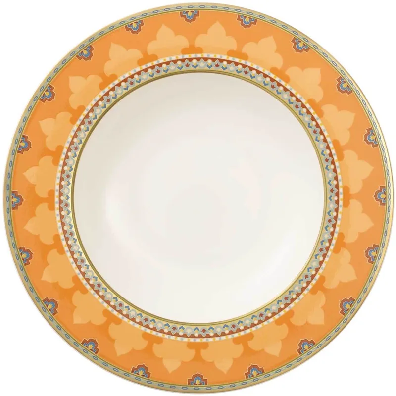 Suppenteller Samarkand Mandarin ø 24,8 cm by Villeroy & Boch in Gekleurd – product photo