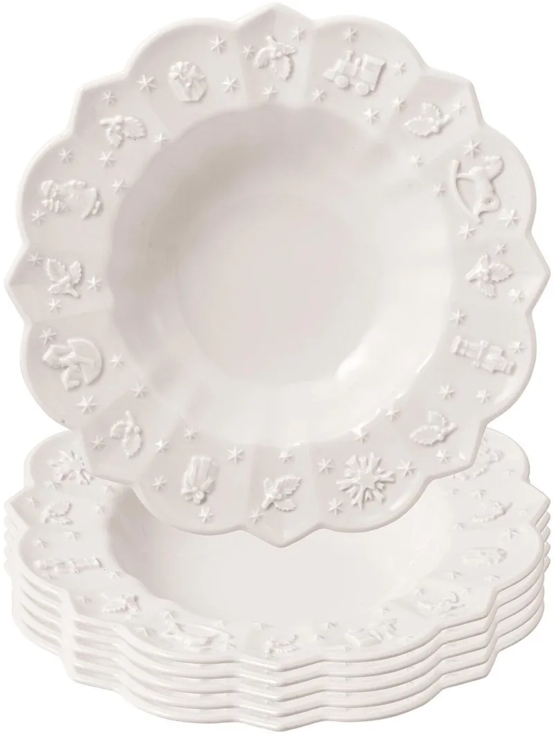 Suppenteller Toy's Delight Royal Classic ø 23,2 cm Set van 6 by Villeroy & Boch in Wit-gekleurd – product photo