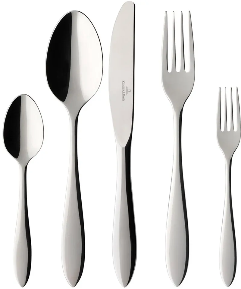 Tafelbesteck gebürstet Arthur 180-tlg. fra Villeroy & Boch i Grå – produktbillede