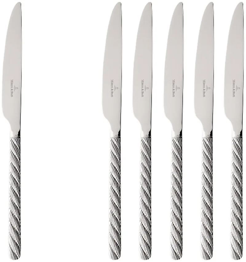 Tafelmesser Montauk 237 mm Set van 6 by Villeroy & Boch in Silver – product photo