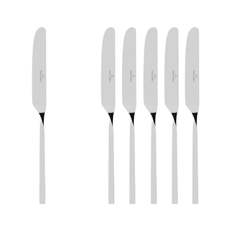 Tafelmesser NewWave 236 mm Set van 6 by Villeroy & Boch in Silver – product photo