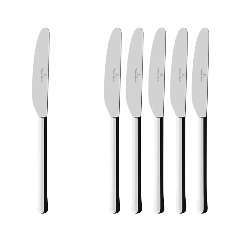 Tafelmesser Udine 238 mm Set van 6 de Villeroy & Boch en Argent – photo produit