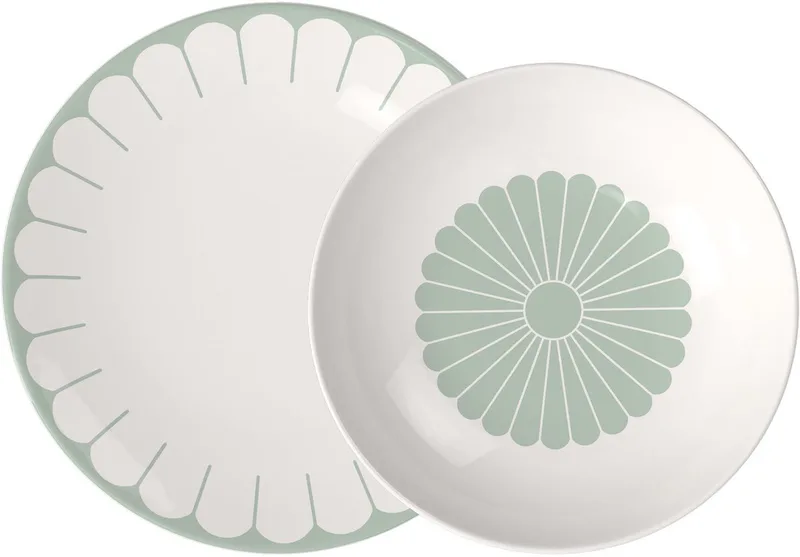 Tafelservice Fleur Couleur Set van 12 by Villeroy & Boch in Green – product photo