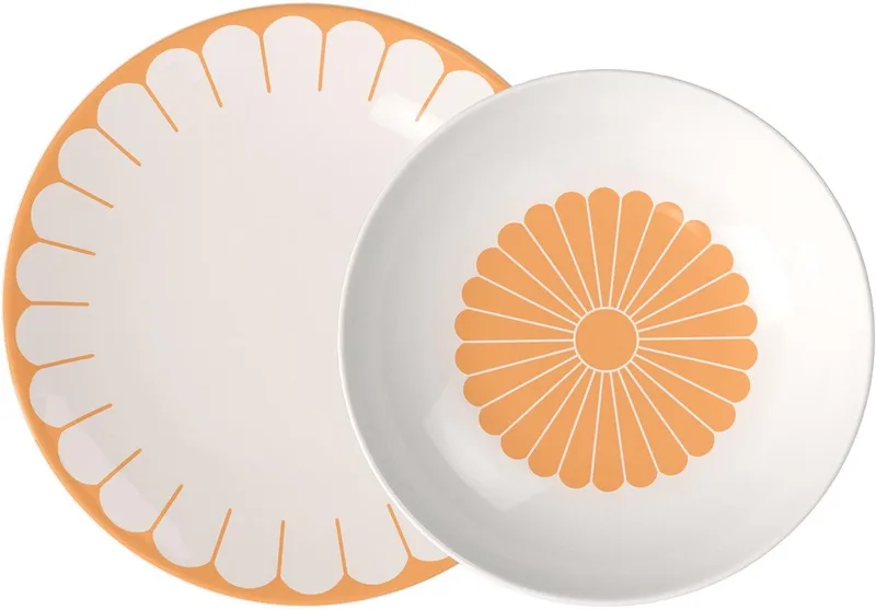 Tafelservice Fleur Couleur Set van 12 by Villeroy & Boch in Soleil – product photo