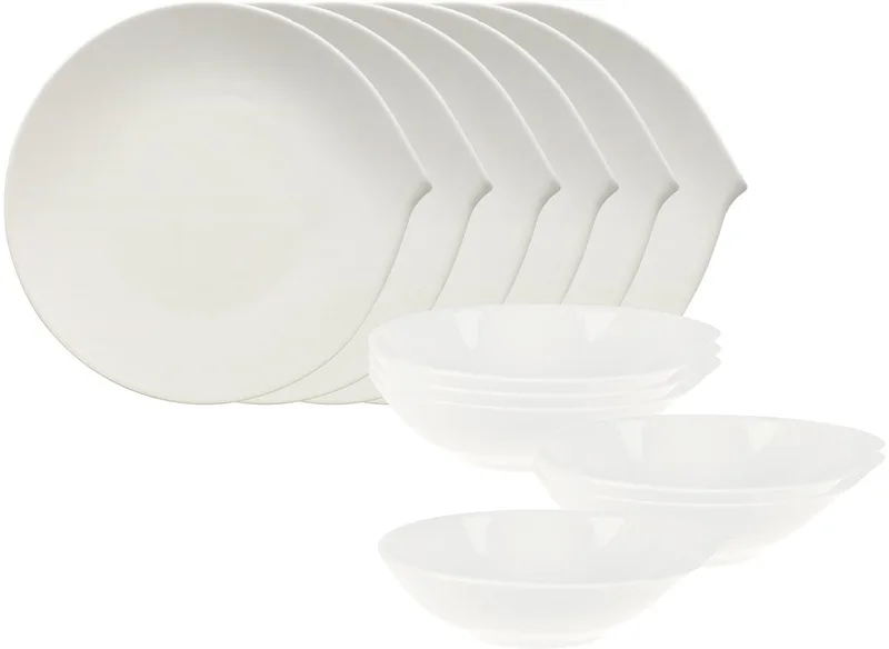Tafelservice Flow Set van 12 de Villeroy & Boch en Wit-gekleurd – photo produit