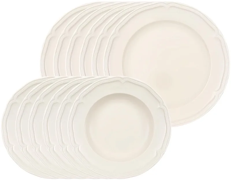 Tafelservice Manoir Set van 12 by Villeroy & Boch in Wit-gekleurd – product photo