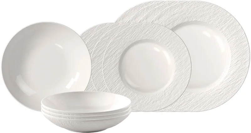 Tafelservice Manufacture Ice Set van 12 från Villeroy & Boch i Wit-gekleurd – produktbild
