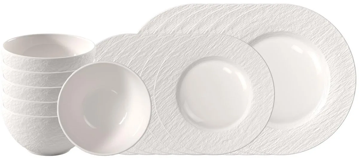 Tafelservice Manufacture Ice Set van 18 fra Villeroy & Boch i Wit-gekleurd – produktbillede