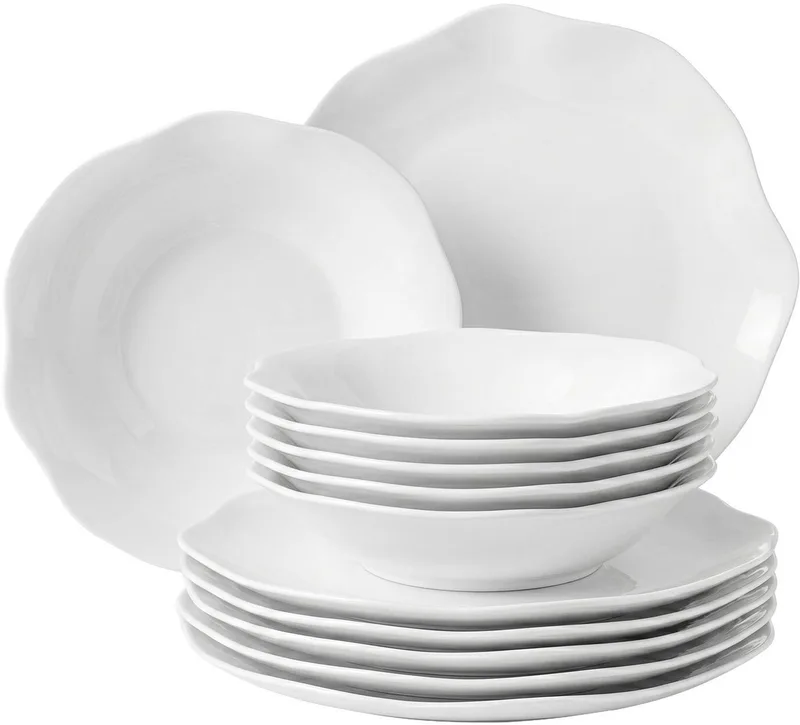 Tafelservice Pura Set van 12 fra Villeroy & Boch i Wit-gekleurd – produktbillede