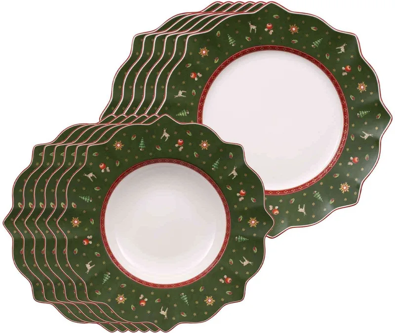 Tafelservice Toy's Delight Set van 12 fra Villeroy & Boch i Grøn – produktbillede
