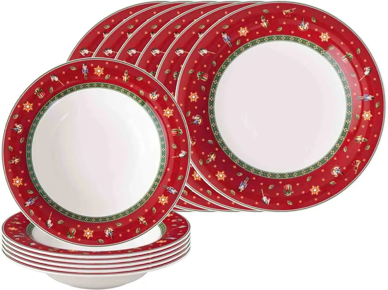 Tafelservice Toy's Delight Set van 12 by Villeroy & Boch in Red – product photo