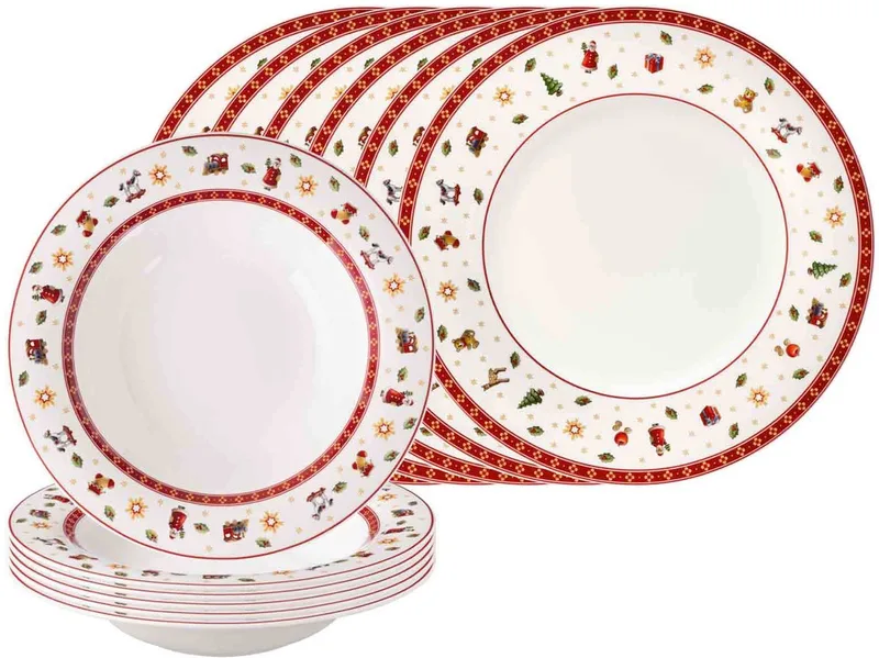 Tafelservice Toy's Delight Set van 12 de Villeroy & Boch en Wit-gekleurd – photo produit