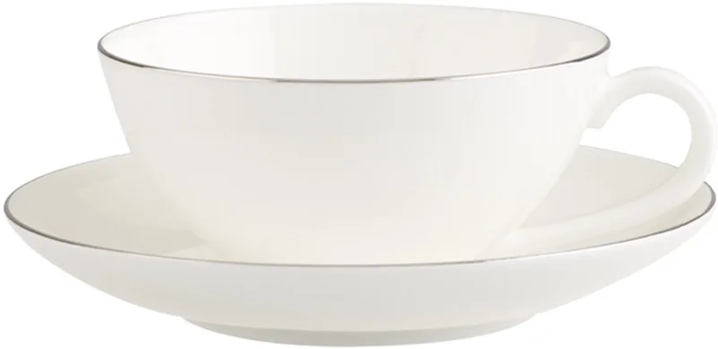 Teetasse mit Untertasse Anmut No.1 140 ml fra Villeroy & Boch i Platinum – produktbillede