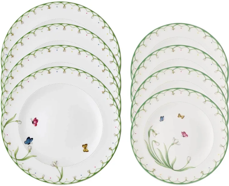Teller-Set Colourful Spring Set van 8 fra Villeroy & Boch i Gekleurd – produktbillede