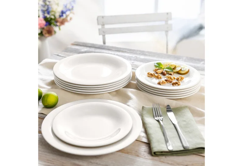 Teller-Set Essential Set van 12 von Villeroy & Boch in Wit-gekleurd – Produktfoto 2 von 4