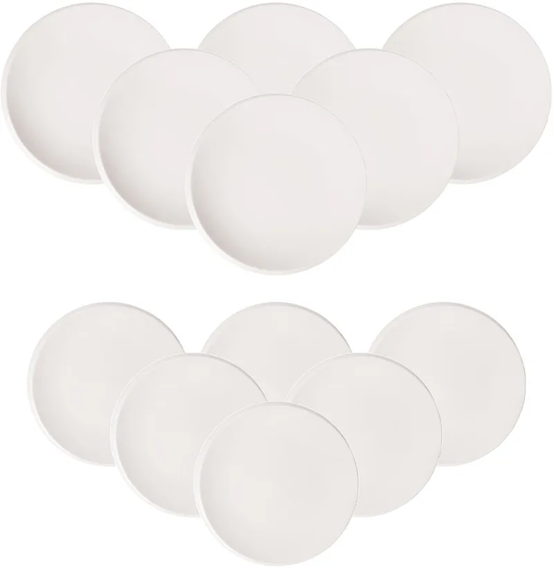 Teller-Set NewMoon Set van 12 by Villeroy & Boch in Wit-gekleurd – product photo