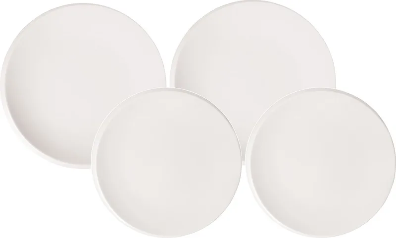 Teller-Set NewMoon Set van 4 by Villeroy & Boch in Wit-gekleurd – product photo