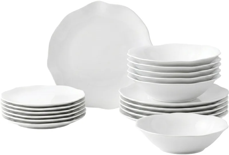 Teller-Set Pura Set van 18 van Villeroy & Boch in Wit-gekleurd – productfoto