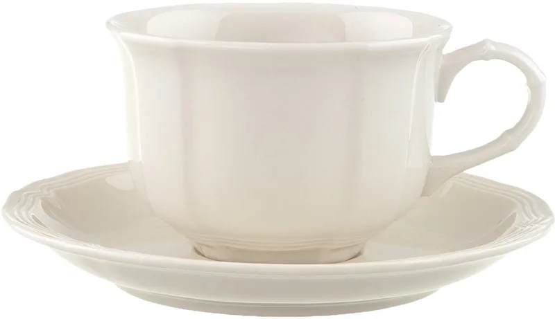 Theekop en -schotel Manoir - 200 ml by Villeroy & Boch in Wit-gekleurd – product photo