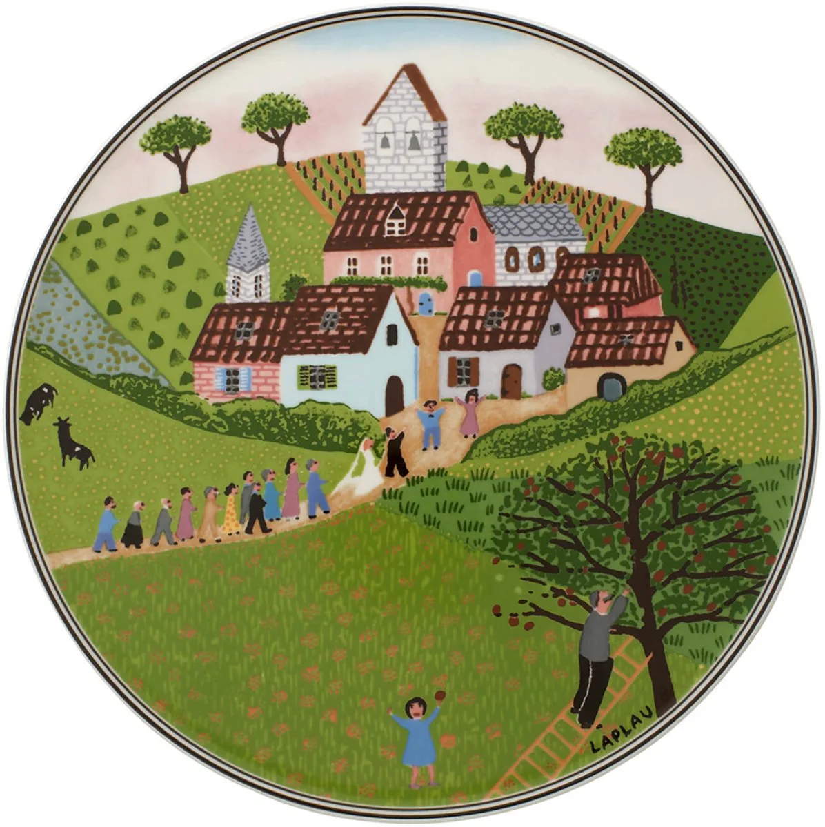 Tortenplatte Charm & Breakfast Design Naif ø 29,5 cm by Villeroy & Boch in Multicolour – product photo