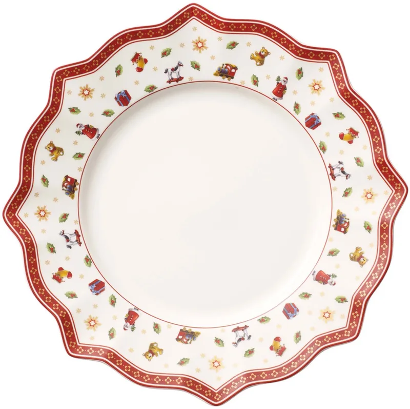 Toy's Delight Dinerbord - 29 cm - Kerst de Villeroy & Boch en Blanc – photo produit 1 sur 4